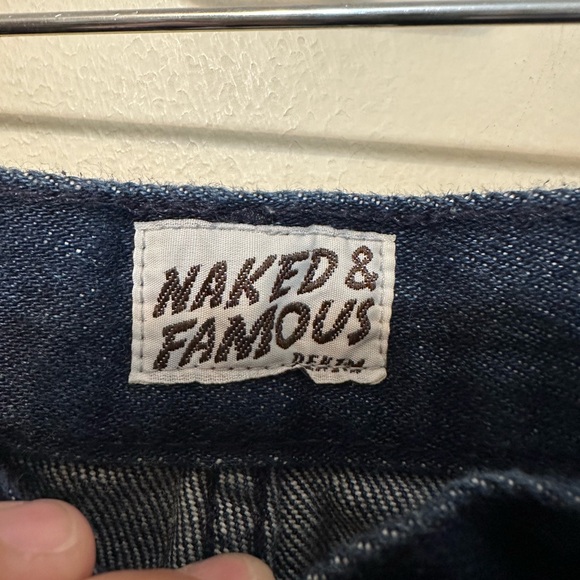 Naked & Famous Slim Guy Soft‎ Selvedge Dark Wash Jeans 34x31 - Picture 2 of 4